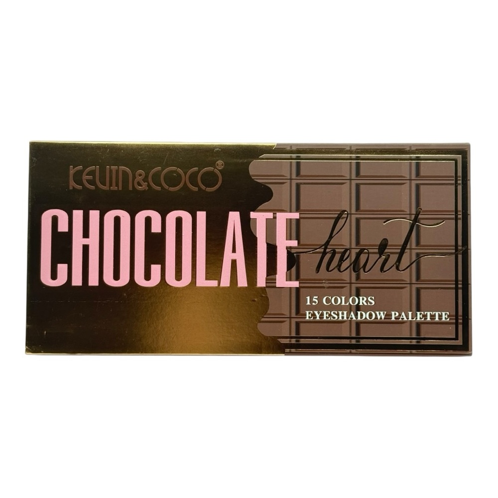 KEVIN & COCO Chocolate Heart Eyeshadow Palette in 15 Colors